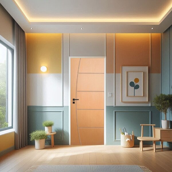 Porta De Madeira Bondoor 210x90cm Friso 09 Jb Portas Tauari