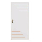 Porta De Madeira Branca Milano 2,10x0,80 Lado Esquerdo