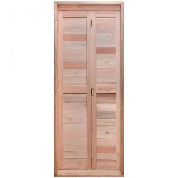 Porta De Madeira Camarão 213x74cm Com Marco Batente 14cm Ewk