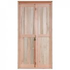 Porta De Madeira Camarão 213x84cm Com Lambris E Marco Batente