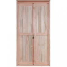 Porta De Madeira Camarão 213x94cm Com Lambris E Marco Batente