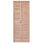 Porta De Madeira Camarão 213x94cm Com Venezianas E Marco Bate