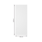 Porta de Madeira de Correr Direito e Esquerdo Bianco 210x82cm Sarrafeada com Batente 12cm Vivace Plus Lisa Artens