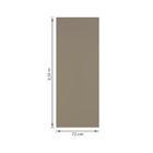 Porta de Madeira de Correr Direito e Esquerdo Capuccino 210x72cm Sarrafeada com Batente 12cm Vivace Plus Lisa Artens