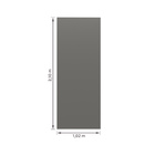 Porta de Madeira de Correr Direito e Esquerdo Grafite 210x102cm Sarrafeada com Batente 12cm Vivace Plus Lisa Artens