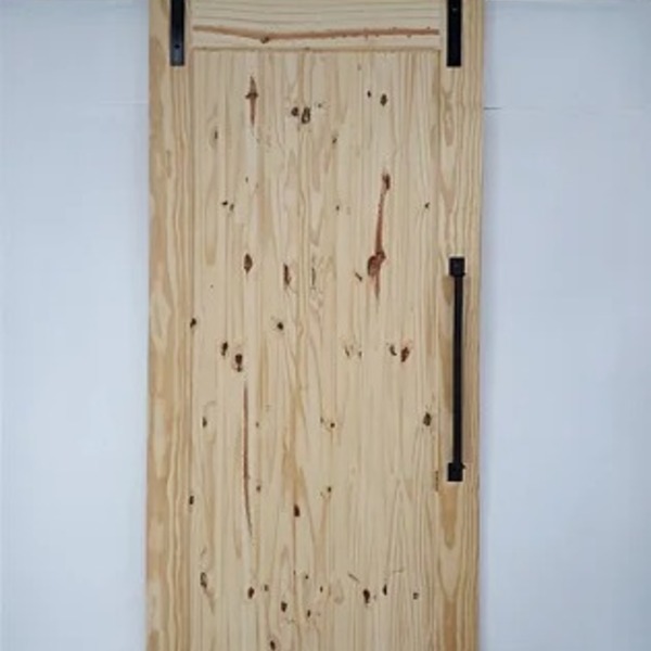 Porta De Madeira De Correr Tipo Celeiro Modelo 1 Painel 91 Cm