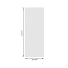 Porta de Madeira de Giro Direito e Esquerdo Bianco 210x60cm Sarrafeada com Batente 12 a 19cm Vivace Plus Lisa Artens