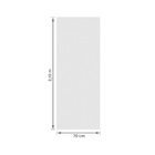 Porta de Madeira de Giro Direito e Esquerdo Bianco 210x70cm Sarrafeada com Batente 12 a 19cm Vivace Plus Lisa Artens