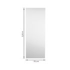 Porta de Madeira de Giro Direito e Esquerdo Branca Lisa 210x70cm Sarrafeada com Batente 7,5 a 12cm Laca PU Ipumirim