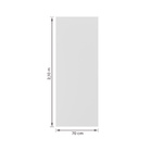 Porta de Madeira de Giro Direito Branca 210x70cm Sarrafeada com Batente 8,5 a 16cm Vivace UV Lisa Artens