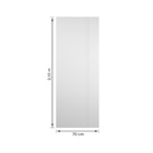 Porta de Madeira de Giro Direito e Esquerdo Branca 210x70cm Sarrafeada com Batente 17 a 21cm Zurique  Ipumirim