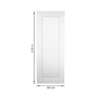 Porta de Madeira de Giro Direito e Esquerdo Branca 210x80cm Sarrafeada com Batente 17 a 21cm Lugano  Ipumirim