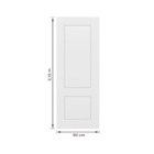 Porta de Madeira de Giro Direito e Esquerdo Branca 210x90cm Sarrafeada com Batente 17 a 21cm Laca PU Genebra Ipumirim