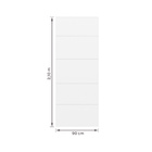 Porta de Madeira de Giro Direito Branca 210x90cm Sarrafeada com Batente 8,5 a 16cm Vivace UV Frisada Artens