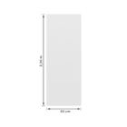 Porta de Madeira de Giro Direito e Esquerdo Branca Lisa 230x80cm Sarrafeada com Batente 13 a 17cm Laca PU Ipumirim