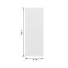 Porta de Madeira de Giro Direito e Esquerdo Branca Lisa 230x90cm Sarrafeada com Batente 13 a 17cm Laca PU  Ipumirim