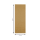 Porta de Madeira de Giro Direito Curupixá 210x90cm Sarrafeada com Batente 8,5 a 16cm Vivace UV Frisada Artens