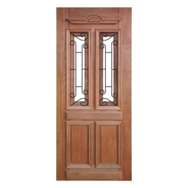 Porta De Madeira Duquesa Com Grade Maciça Cedro Arana Casmavi