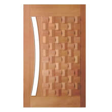 Porta De Madeira Egito Arco P/vidro Maciça Cedro Arana Casmav