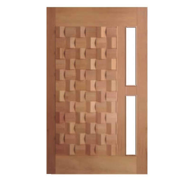 Porta De Madeira Egito P/vidro Maciça Cedro Arana Casmavi 120