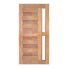 Porta De Madeira Espanhola P/vidro Maciça Cedro Arana Casmavi