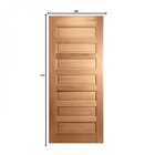 Porta De Madeira Folha 210cmx80cmx3cm Pe28 Esel Natural