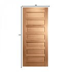 Porta De Madeira Folha 210cmx90cmx3cm Pe28 Esel Natural