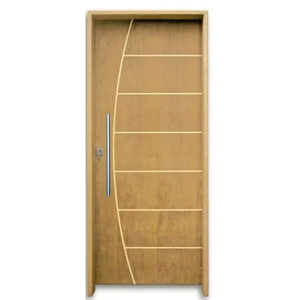 Porta De Madeira Frisada Belíssima Com Puxador 2,10x0,80 Lado