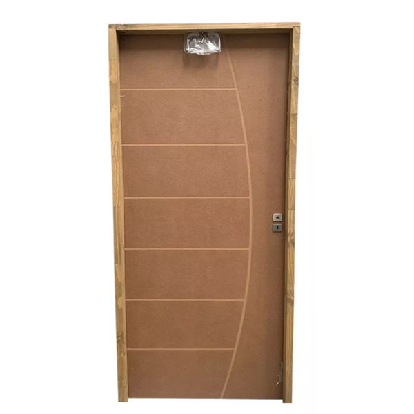 Porta De Madeira Frisada Hdf 2,10x0,80 Lado Esquerdo