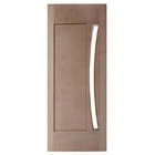 Porta De Madeira Maciça 01 Almofada Para Vidro Em Arco Casmav