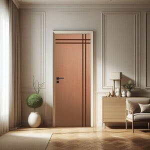 Porta De Madeira Maciça 210cm X 60cm Friso 03 Jb Portas Ipê | Leroy Merlin