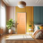 Porta De Madeira Maciça 210cmx110cm Friso 12 Tauari