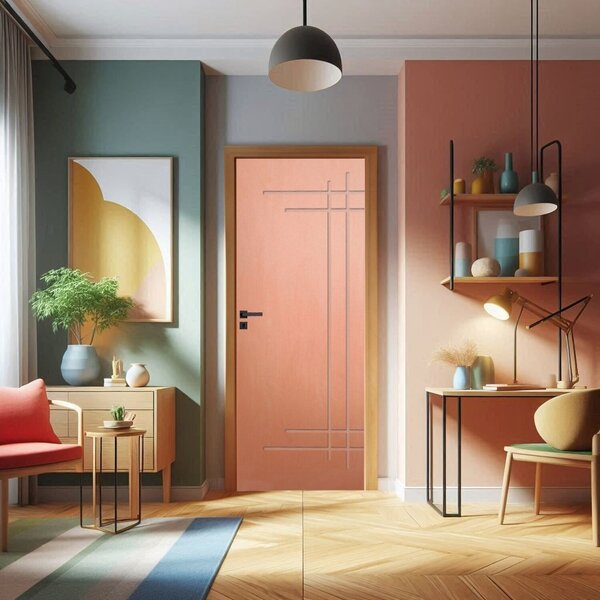 Porta De Madeira Maciça 210cmx70cm Friso 15 Ipê