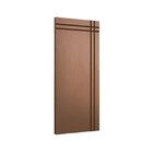 Porta De Madeira Maciça 210cmx80cm Friso 03 Ipê