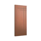 Porta De Madeira Maciça 210cmx80cm Friso 15 Ipê