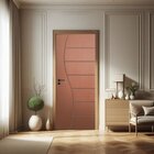 Porta De Madeira Maciça 210cmx90cm Friso 10 Ipê