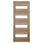 Porta De Madeira Maciça 4 Vidros Casmavi De Cedro Arana - 2.1