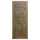 Porta De Madeira Maciça Couro Longo Casmavi De Cedro Arana -