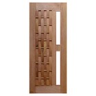 Porta De Madeira Maciça Couro Longo Para Vidro Casmavi De Ced