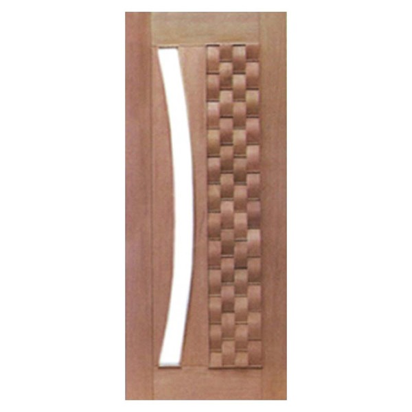 Porta De Madeira Maciça Couro Para Vidro Em Arco Casmavi De C