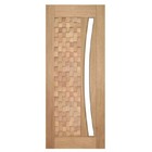 Porta De Madeira Maciça Detalhe Para Vidro Em Arco Casmavi De