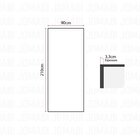 Porta De Madeira Maciça Tauari 210x90x3,3 Mexicana Jomadi Nat