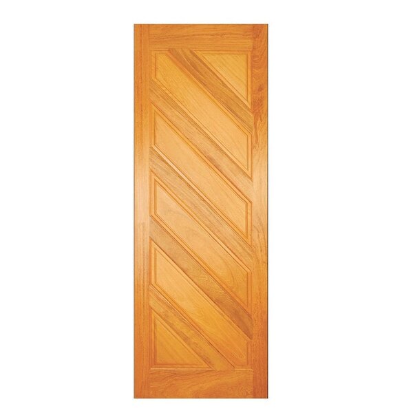 Porta De Madeira Maciça Tauari 210x92x3,3 Almofadas Diagonais
