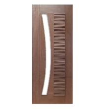 Porta De Madeira Madri Arco P/vidro Maciça Cedro Arana Casmav