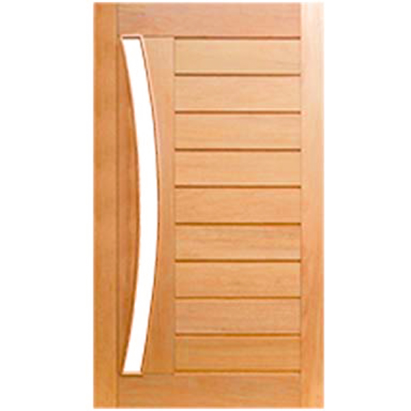 Porta De Madeira Mexicana Horizontal Arco P/vidro Maciça Cedr