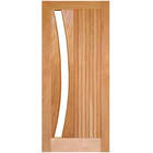 Porta De Madeira Miami Arco P/vidro Maciça Cedro Arana Casmav