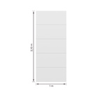 Porta de Madeira Pivotante Direito e Esquerdo Branca 210x100cm Sarrafeada com Batente 15 a 23cm Lucerna Plus Ipumirim