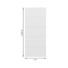 Porta de Madeira Pivotante Direito e Esquerdo Branca 230x100cm Sarrafeada com Batente 15 a 23cm Lucerna Plus Ipumirim