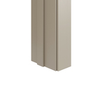 Porta de Madeira Pivotante Direito e Esquerdo Capuccino 210x100cm Sarrafeada com Batente 12cm Vivace Plus Lisa Artens