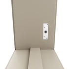 Porta de Madeira Pivotante Direito e Esquerdo Capuccino 210x100cm Sarrafeada com Batente 12cm Vivace Plus Lisa Artens